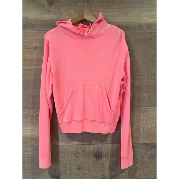 NWOT SKIMS Pink Full-Zip coral Hoodie size M - Picture 3 of 6